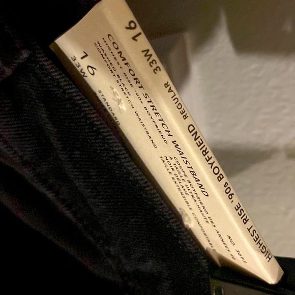 BNWT AE Black High Rise Boyfriend ‘90’s jeans - Picture 2 of 4